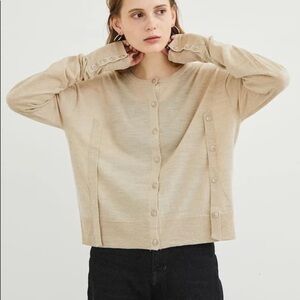 THE AD+ Studious Merino Blend Cardigan